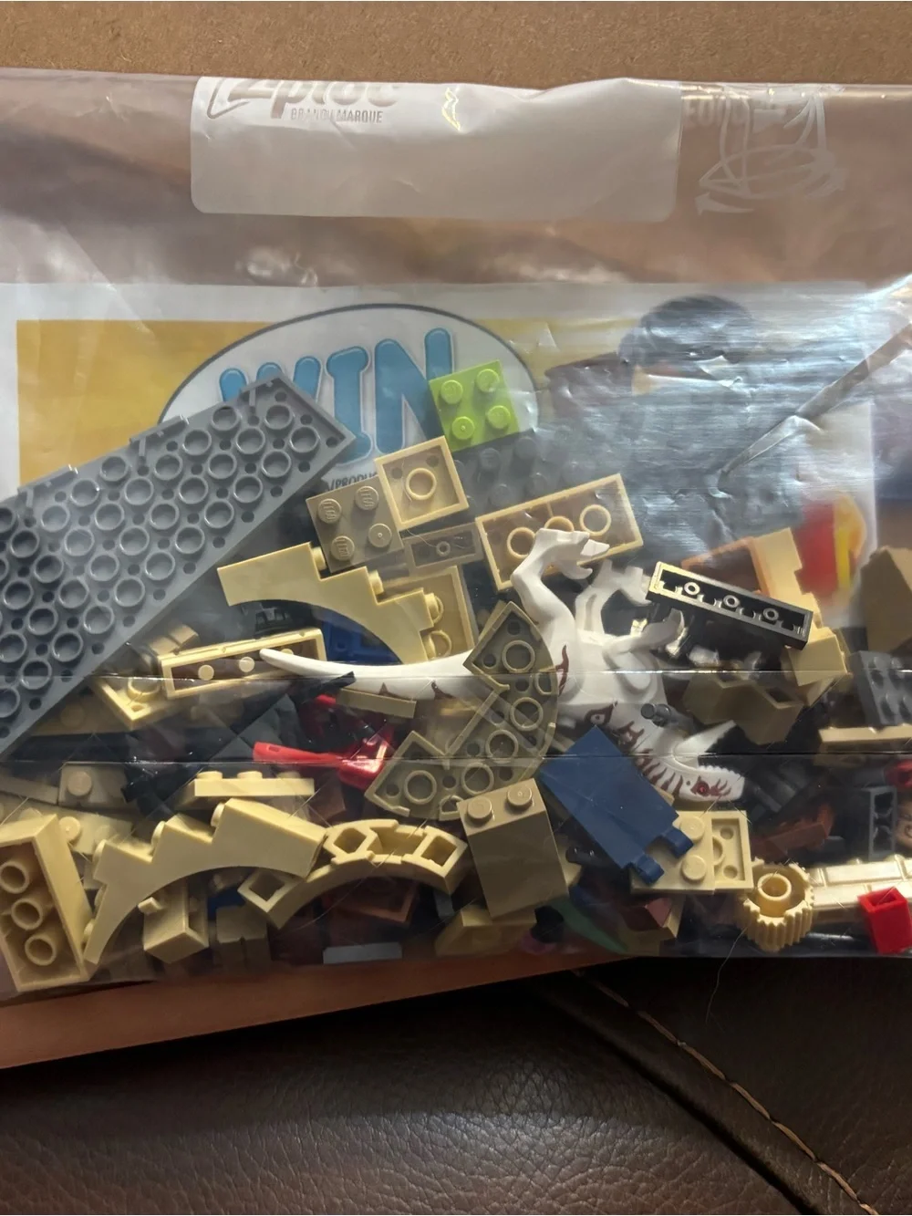 Complete LEGO Jurassic World 76945 Atrociraptor Dinosaur: Bike Chase set.